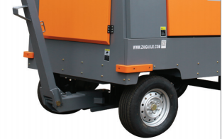 Vente chaude moteur Diesel alimenté Mobile Portable moyenne pression compresseur d'air à vis pompe à moteur à air pour la construction de forage